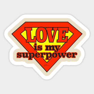 LOVE Superpower Sticker